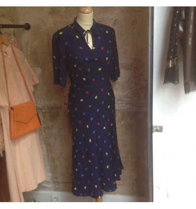 Robe soie Cacharel vintage