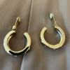 Paire de clips créoles Yves Saint Laurent vintage