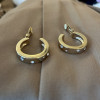 Paire de clips créoles Yves Saint Laurent vintage