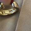 Paire de clips créoles Yves Saint Laurent vintage