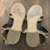 Paire de spartiates Balenciaga cuir irisé or T38