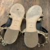 Paire de spartiates Balenciaga cuir irisé or T38