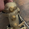 Paire de spartiates Balenciaga cuir irisé or T38