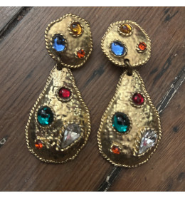 Boucles D'oreilles Édouard Rambaud Paris – Doré, Clips, Occasion