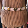 Ceinture dragée Christian Lacroix cuir vernis T75