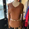 Ceinture dragée Christian Lacroix cuir vernis T75