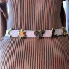 Ceinture dragée Christian Lacroix cuir vernis T75