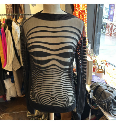 Top Jean Paul Gaultier vintage stripped
