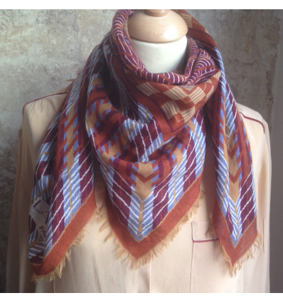 Vintage Lanvin scarf cachemire and  silk
