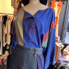 Blouse Claude Montana vintage TU/M