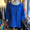 Blouse MicMac St tropez vintage bleue