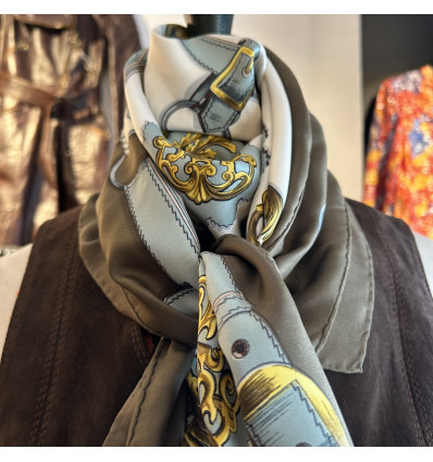 Carré Hermès vintage cuivreries
