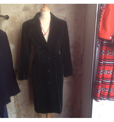 Manteau Saint-Laurent vintage velours