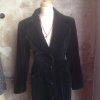 Manteau Saint-Laurent vintage velours