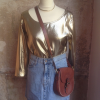 Top lamé Saint-Laurent taille 38