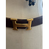 Ceinture Hermes vintage T68 cuir grainé marron