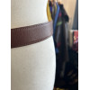 Ceinture Hermes vintage T68 cuir grainé marron