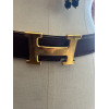 Ceinture Hermes vintage T68 cuir grainé marron