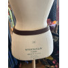 Ceinture Hermes vintage T68 cuir grainé marron