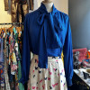 Blouse Saint-Laurent rive gauche pois lavalliere