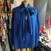 Blouse Saint-Laurent rive gauche pois lavalliere
