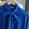 Blouse Saint-Laurent rive gauche pois lavalliere