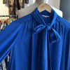 Blouse Saint-Laurent rive gauche pois lavalliere