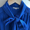 Blouse Saint-Laurent rive gauche pois lavalliere
