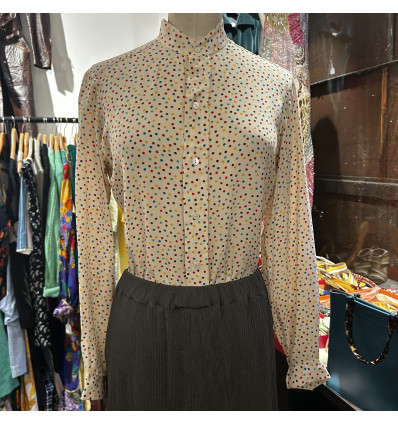 Blouse Saint-Laurent rive gauche pois