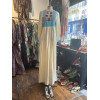 Robe longue bohème années 70 soie broderies TS