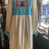 Robe longue bohème années 70 soie broderies TS