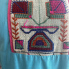 Robe longue bohème années 70 soie broderies TS