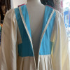 Robe longue bohème années 70 soie broderies TS