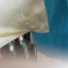 Robe longue bohème années 70 soie broderies TS