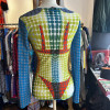 Rare Top Mesh cyber dots Jean Paul Gaultier TM