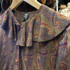 Blouse soie Emanuel Ungaro vintage TS imprimé cachemire