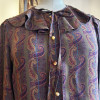 Blouse soie Emanuel Ungaro vintage TS imprimé cachemire