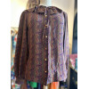 Blouse soie Emanuel Ungaro vintage TS imprimé cachemire