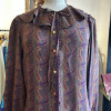 Blouse soie Emanuel Ungaro vintage TS imprimé cachemire