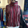 Blouse Lanvin vintage soie imprimé folk T40