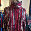 Blouse Lanvin vintage soie imprimé folk T40