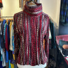 Blouse Lanvin vintage soie imprimé folk T40
