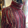 Blouse Lanvin vintage soie imprimé folk T40
