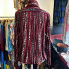 Blouse Lanvin vintage soie imprimé folk T40