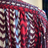 Blouse Lanvin vintage soie imprimé folk T40