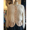 Pull mohair vintage rose dragée TS/M
