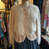 Pull mohair vintage rose dragée TS/M