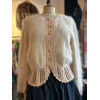 Pull mohair vintage rose dragée TS/M