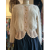 Pull mohair vintage rose dragée TS/M