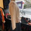 Pull mohair vintage rose dragée TS/M